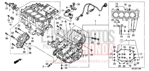 CARTER MOTEUR CBF1000FAC de 2012